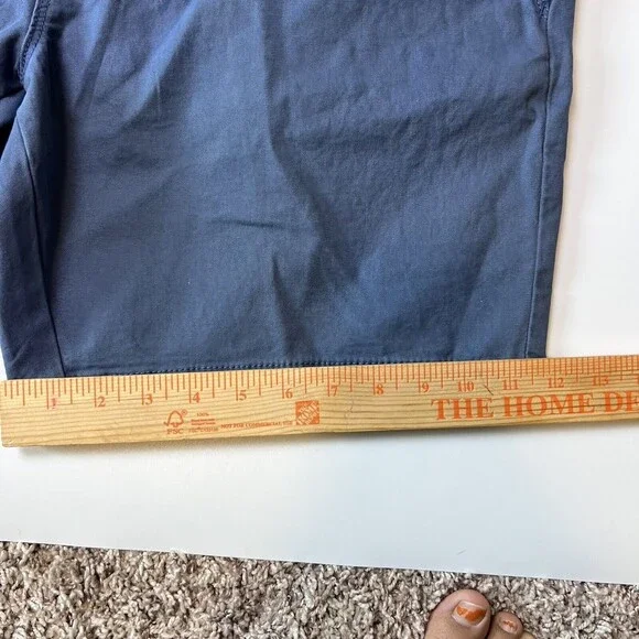 The Foundry Supply Men's Shorts LT Flat Front Buckle Zip Up Vintage Indigo - Picture 11 of 11